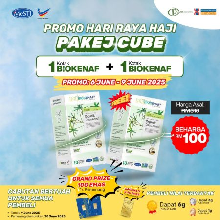PROMO RAYA HAJI 3 HARI SAHAJA (7 - 9 JUNE 2025) : [PAKEJ CUBE] BUY 1 + FREE 1