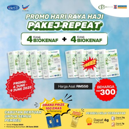 PROMO RAYA HAJI 3 HARI SAHAJA (7 - 9 JUNE 2025) : [PAKEJ REPEAT] BUY 4 + FREE 4