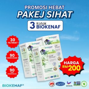 Pakej Sihat (3 Box Biokenaf + Free Postage)