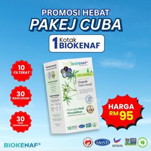 Pakej Cuba ( 1 Box Biokenaf + Free Postage )