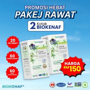 Pakej Rawat ( 2 Box Biokenaf + Free Postage)